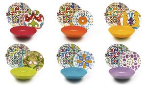Set vesela din portelan si ceramica, 18 piese, Lisbona Dinner Multicolor