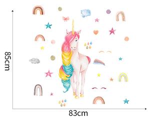Autocolant de perete „Unicorn 2” 83x85cm