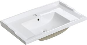 Comad Retro lavoar 81x46 cm dreptunghiular mobilier alb luciu UM - CFP F80 RETRO DP(YS27312-80)