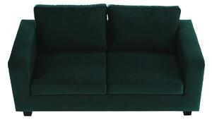 Canapea tapiţată, 3 locuri, ţesătură smarald, LUANA