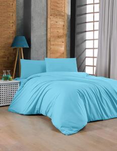 Lenjerie de pat pentru o persoana (FR), Turquoise, Patik, Bumbac Ranforce