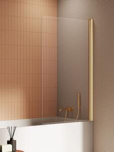 New Trendy New Soleo Gold Brushed paravan cadă 70 cm o piesă auriu periat/sticlă transparentă P-0171