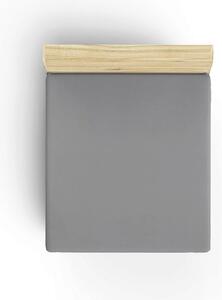 Cearceaf cu elastic pentru o persoana (FR), De Dark Grey, Patik, Bumbac Satinat