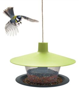 Căsuță / hrănitoare pentru păsări Plastia Finch, verde-gri