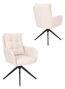 Scaun de dining pivotant Fioro bej
