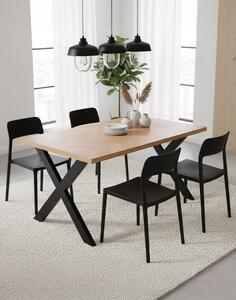 Masă de dining Bjorn (140 cm), stejar natural