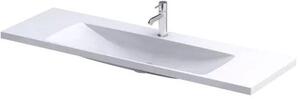 Oristo Compact lavoar 120x38 cm dreptunghiular mobilier alb luciu UME-C-ET-120-92