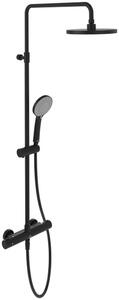 Villeroy & Boch Universal Showers set de duș perete cu termostat cu duș de ploaie negru TVS109002000K5