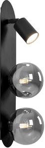 Kaja Aries lampă de perete 3x10 W negru-grafit K-5483