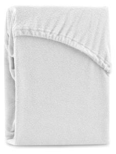 Cearșaf elastic pentru pat dublu AmeliaHome Ruby Siesta, 220-240 x 220 cm, alb