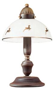 Kolarz 731.73.150 - Lampă de masă NONNA, 1xE27/75W/230V, decor cerb, finisaj aur roz