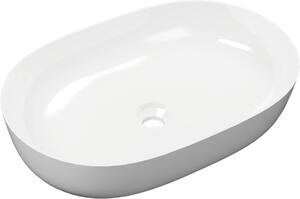 Actima Jima lavoar 51x36.5 cm ovale de blat alb luciu CEAC.2001.510.WH