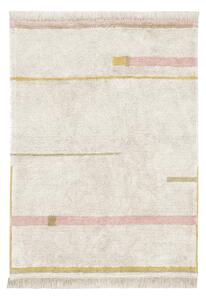 Covor roz/crem lavabil/țesut manual din bumbac 200x300 cm Lanes Vintage Nude – Lorena Canals