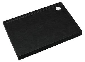 Schedline Cameron Black Stone cădiță de duș dreptunghiulară 120x80 cm negru 3ST.C1P-80120/C/ST