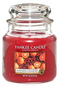 Lumânare parfumată Yankee Candle Mandarine și Merișoare, timp de ardere 65 h