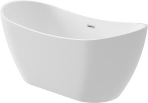 Deante Arnika cadă freestanding 150x72 cm ovală alb KDA_015V