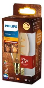 Bec LED dimabil Philips Vintage B35, soclu E14, 3,1 W, 230 V, 2200 K