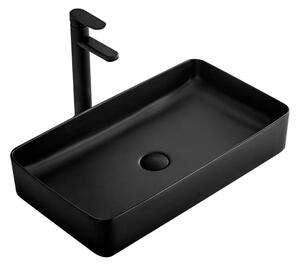 Lavoar Denis ceramica sanitara negru mat - 61 cm