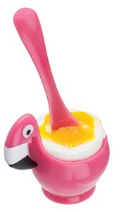 Suport servire ou cu lingurita, din ABS, Ø5,1xH12,7 cm, Joie Flamingo