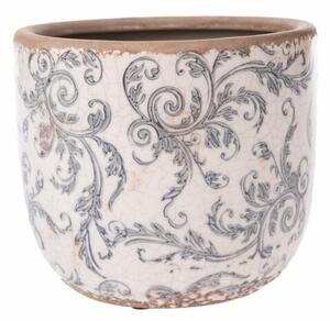 Mască de ghiveci din ceramică Vintage Pompei,15,5 x 13 cm