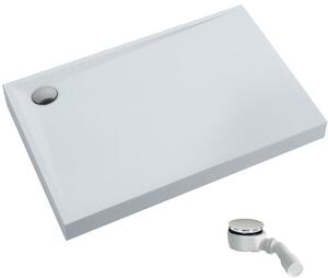 Schedpol Solido cădiță de duș dreptunghiulară cu sifon 100x80 cm alb 3.1465