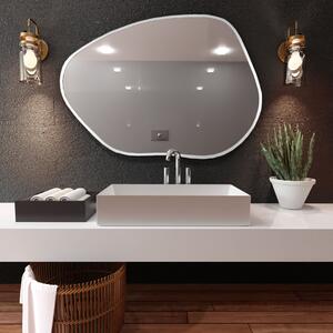 Baltica Design Bright Stain I oglindă 100x72 cm cu iluminare cu covoraș de încălzire alb 5904107921495