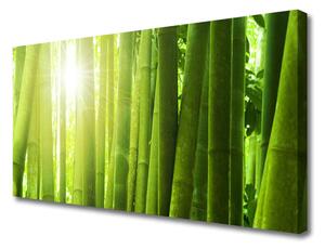 Tablou pe panza canvas Bamboo Floral Verde