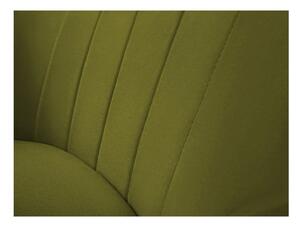 Fotoliu cu tapițerie din catifea Mazzini Sofas Sardaigne, verde