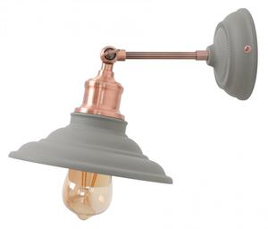 GTV Loret lampă de perete 1x40 W gri OS-LOR-E27-15-DEC