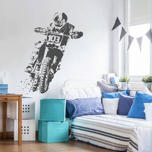 INSPIO-Producție cadouri și deco - Autocolant de perete - Motocross