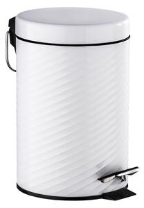 Coș de gunoi cu pedală Wenko Spiro, 3 l, alb