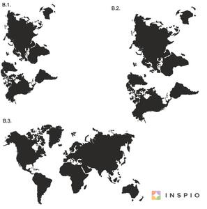 Autocolant de perete - Harta lumii