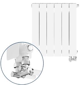 KFA Armatura ADR calorifer de cameră 57x48.3 cm podłączenie inferior alb 763-061-44