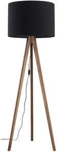 TK Lighting Grand lampă de podea 1x15 W negru-lemn 16005