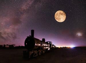 Fotografie Old locomotive in the train cemetery, Anton Petrus