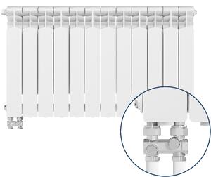 KFA Armatura G500F calorifer de cameră 57.2x96.6 cm podłączenie inferior alb 789-124-44