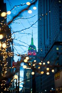 Fotografie Christmas in the city, Empire State Building, Stephen Simpson