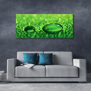 Tablou pe panza canvas Waterdrop Art Green