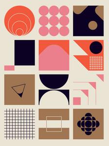 Ilustrație Scandinavian Artwork Vector Pattern Design, Normform