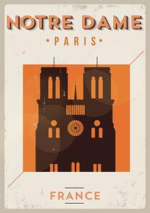 Ilustrație Typographic Paris City Poster Design, kursatunsal