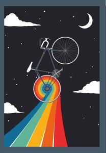 Ilustrație cycling to the moon, martinwimmer