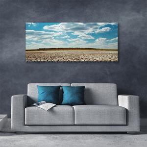 Tablou pe panza canvas Desert Peisaj Gri Verde
