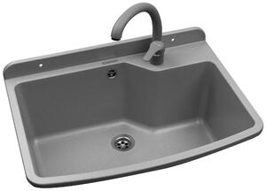 Pyramis Max lavoar de grădină cu baterie 61x44 cm plastic 070178801 O