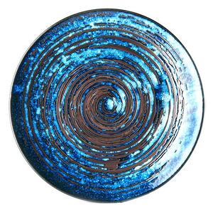 Farfurie din ceramică MIJ Copper Swirl, ø 29 cm, albastru