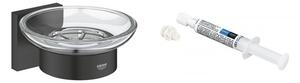 Set săpunieră Grohe Start Cube 410962430, adeziv Grohe QuickGlue 41127000
