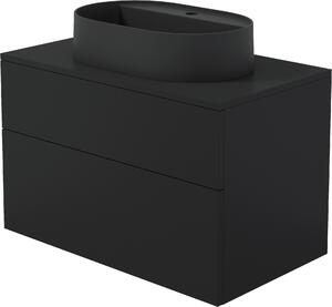Deante Prizma lavoar cu dulap și blat 80 cm negru SDNB8SNU6B