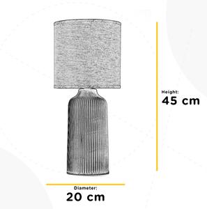 Lampă de masă ONLI SHELLY 1xE27/22W/230V maro 45 cm