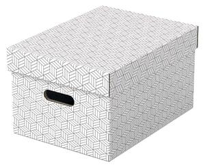 Set 3 cutii depozitare Esselte Home, 26,5 x 36,5 cm, alb