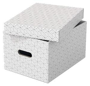 Set 3 cutii depozitare Esselte Home, 26,5 x 36,5 cm, alb