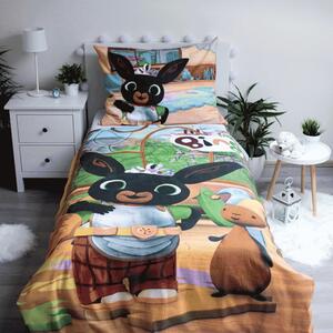 Lenjerie de pat din bumbac pentru copii Jerry Fabrics Bing, 140 x 200 cm